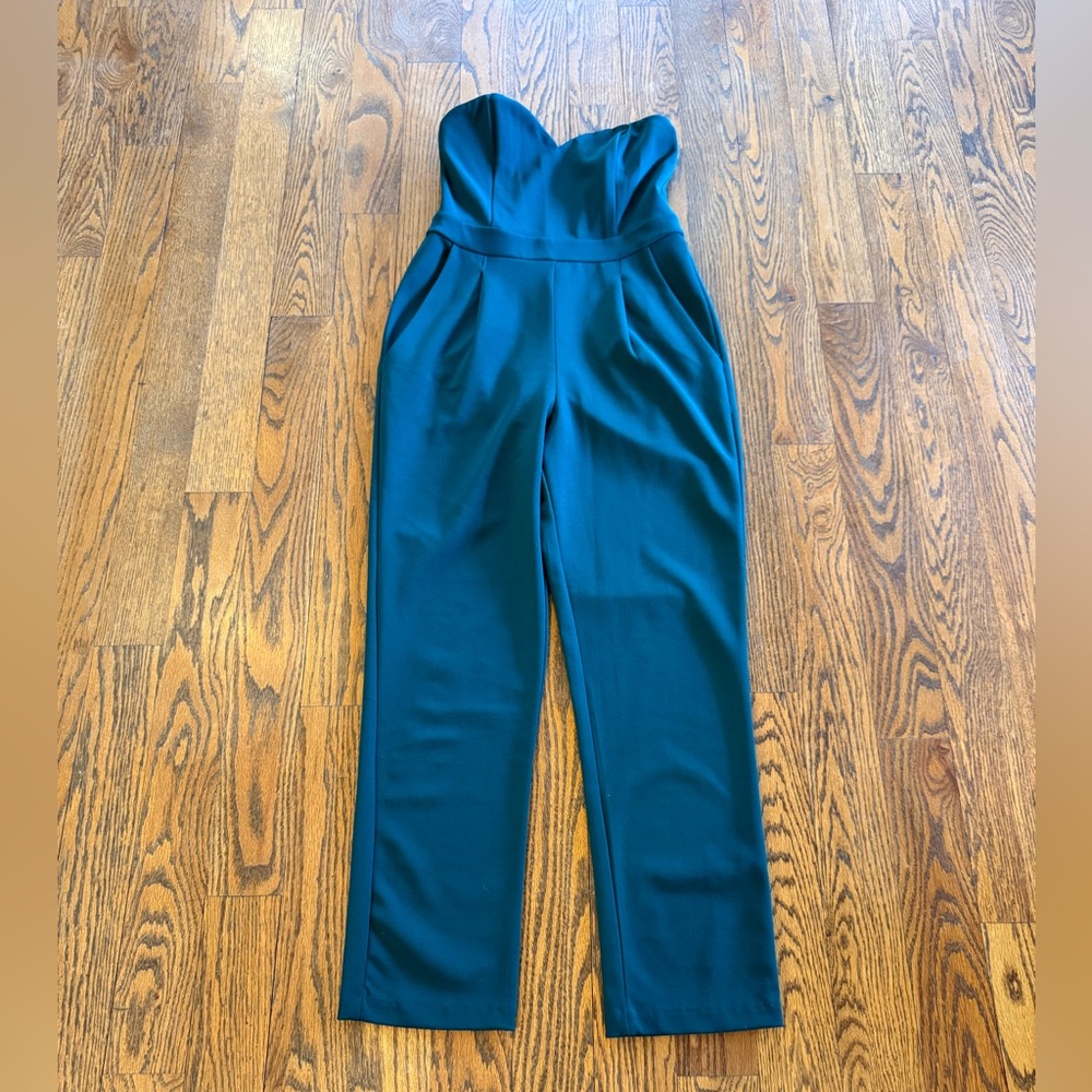 Express Dark Green Jumpsuit